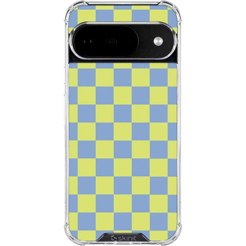 Neon Checkered Google Pixel 10 Clear Case